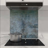Textured Blue Printed Glass Splashback - DIY - CreoGlass®