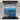 Bespoke blue abstract glass kitchen splashback with modern cooktop and hood