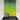 Modern kitchen cooktop with stainless steel pot and green-yellow swirling vortex backsplash