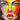 Vibrant abstract portrait painting with bold colors and expressive brushstrokes, ideal for modern interior decor.