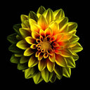 Yellow Dahlia Printed Glass Splashback - DIY - CreoGlass®