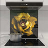 Yellow Peony Printed Glass Splashback - DIY - CreoGlass®