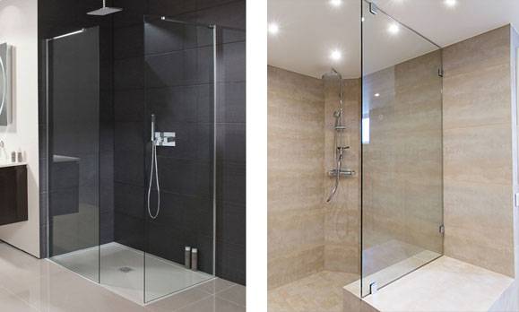 fixed glass shower panels creoglass