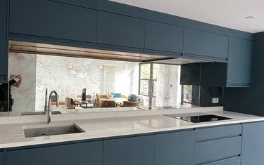 Antique mirror wall design inspiration in distressed reflective glass