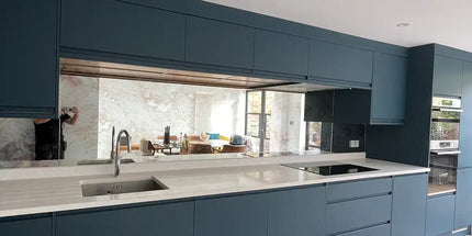 Antique mirror wall design inspiration in distressed reflective glass