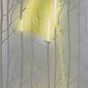 Bespoke backlit glass panel with dandelion and branch design, modern kitchen splashback feature