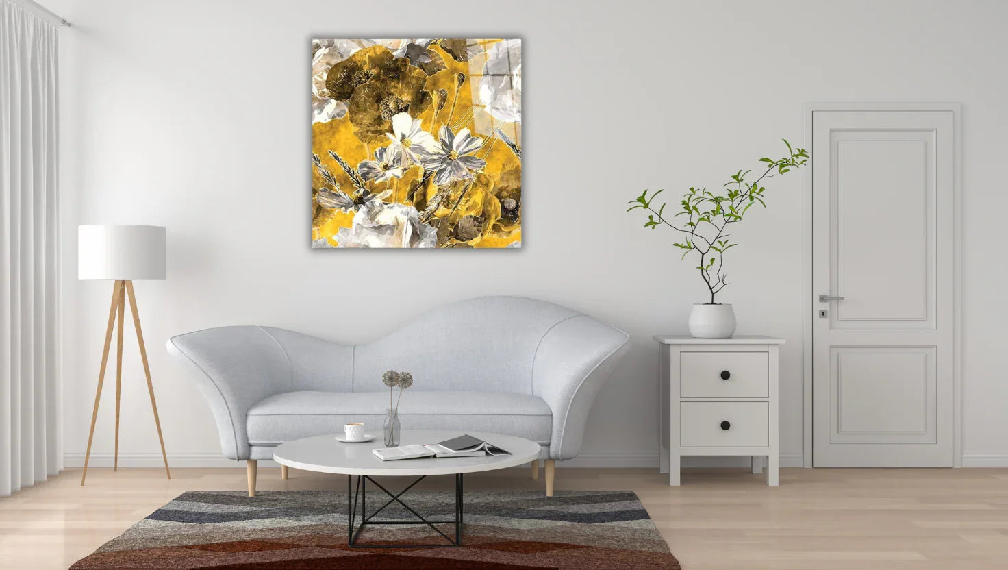 Style Your Living Room with Modern Glass Wall Art - CreoGlass®