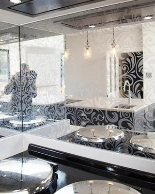 Patterned Mirror Splashbacks - CreoGlass®