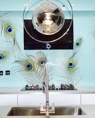Peacock Printed Splashbacks - CreoGlass®