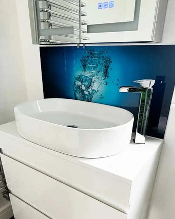 Bathroom Sink Splashbacks - CreoGlass®
