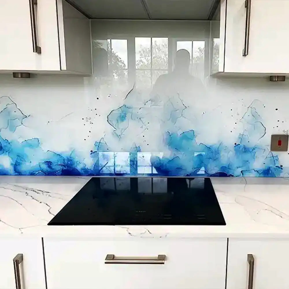 Abstract Printed Splashbacks - CreoGlass®