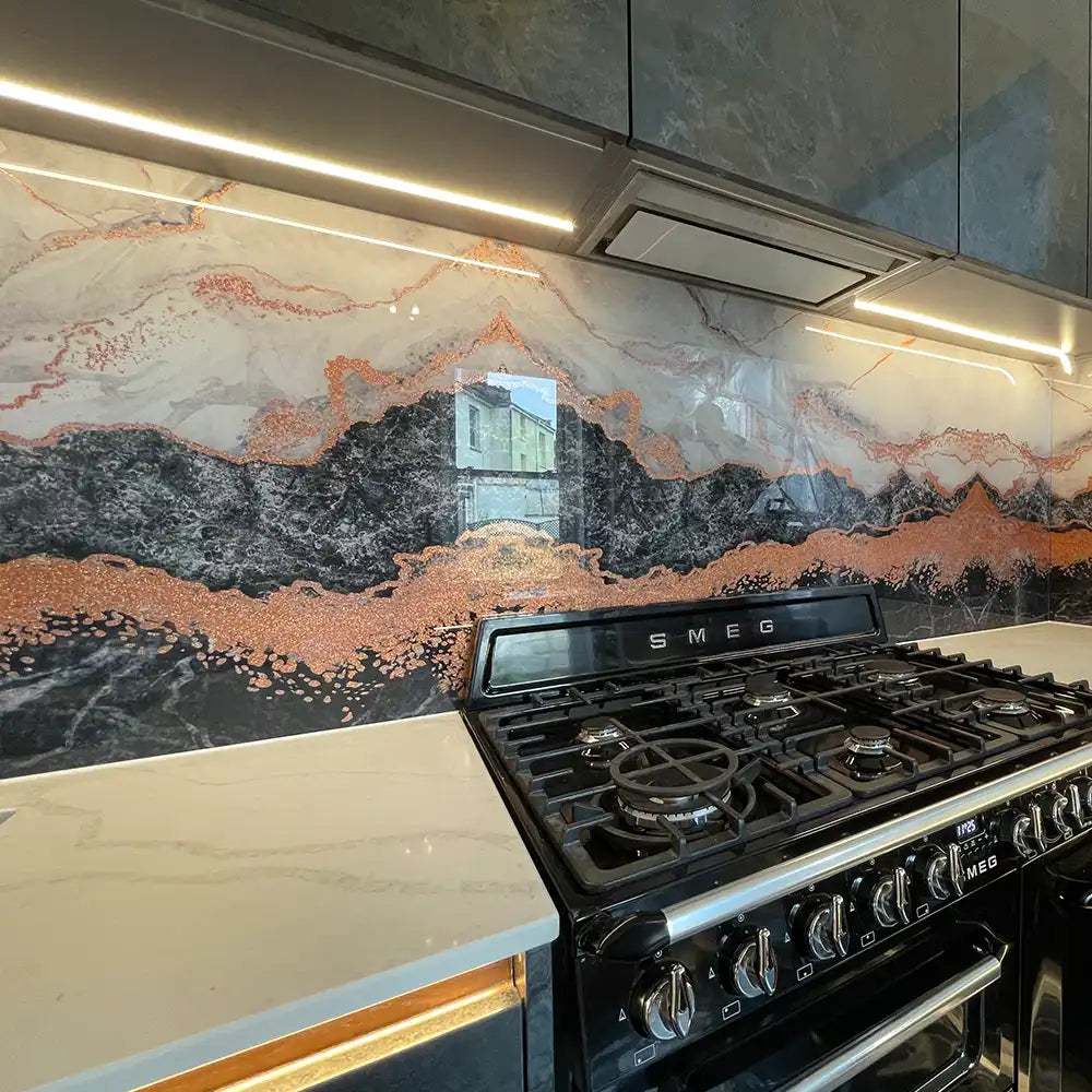 Crystal Stones Splashbacks - CreoGlass®