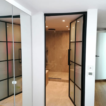 Single Hinged Glass Doors - PMF