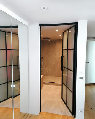 Single Hinged Glass Doors - PMF