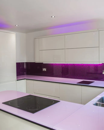 Plain Colour Glass Worktops - CreoGlass®