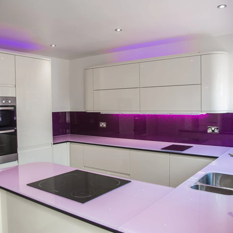 Plain Colour Glass Worktops - CreoGlass®