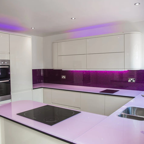Plain Colour Glass Worktops - CreoGlass®