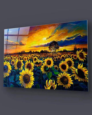 Floral Glass Wall Art - CreoGlass®