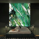 "Patagonia Green" - LED Backlit Glass Splashback - Bespoke - CreoGlass®