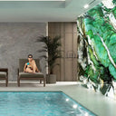 "Patagonia Green" - LED Backlit Glass Splashback - Bespoke - CreoGlass®