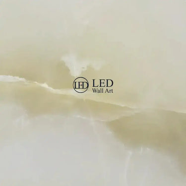 "White Onyx" - LED Backlit Glass Splashback - Bespoke - CreoGlass®