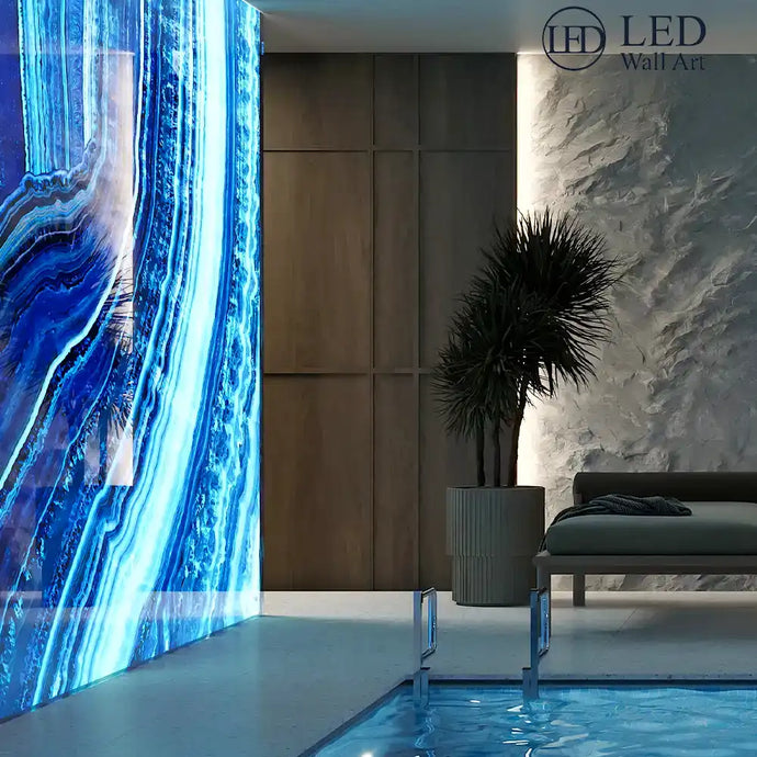 LED Backlit Feature Walls – Illuminated Glass Panels for Pools ...