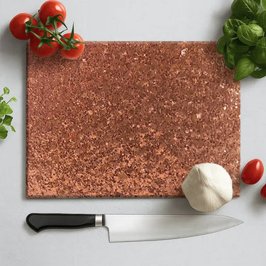 100% Luxury Copper Glass Chopping Board and Placemat - CreoGlass®