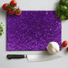 100% Luxury Purple Glass Chopping Board and Placemat - CreoGlass®