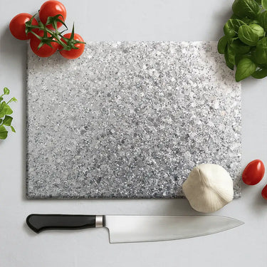 100% Luxury Silver Glass Chopping Board and Placemat Success - CreoGlass®