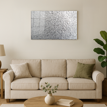 100% Luxury Silver Glass Wall Art - Landscape Sizes - DIY