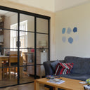 Vista Grid – Double Sliding Glass Door with Two Side Panels – PMF - CreoGlass®