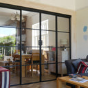 Vista Grid – Double Sliding Glass Door with Two Side Panels – PMF - CreoGlass®