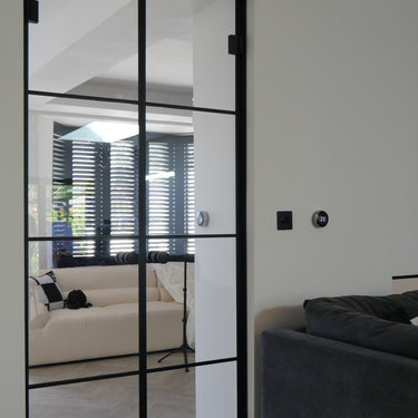 Loft Frame – Double Hinged Glass Door with Knob and Frame – PMF