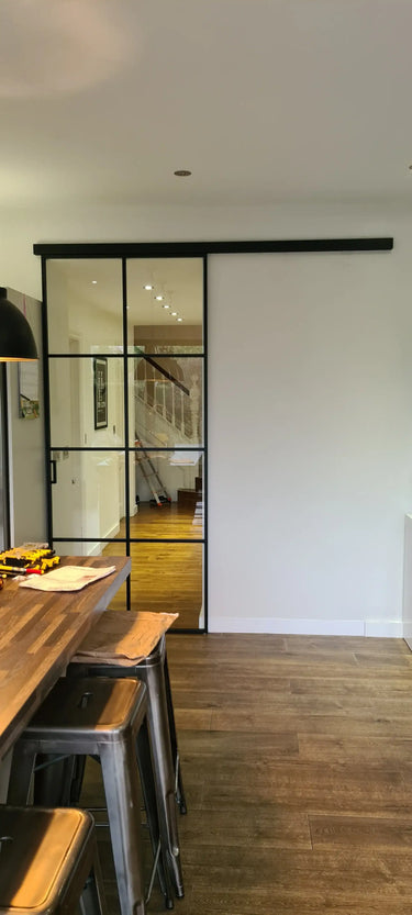 Loft Grid – Single Sliding Glass Door – PMF - CreoGlass®