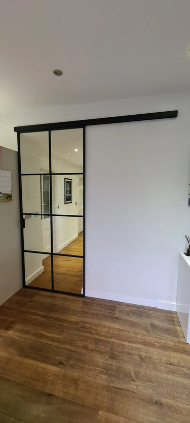 Loft Grid – Single Sliding Glass Door – PMF - CreoGlass®