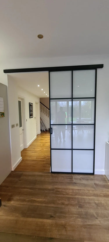 Loft Grid – Single Sliding Glass Door – PMF - CreoGlass®