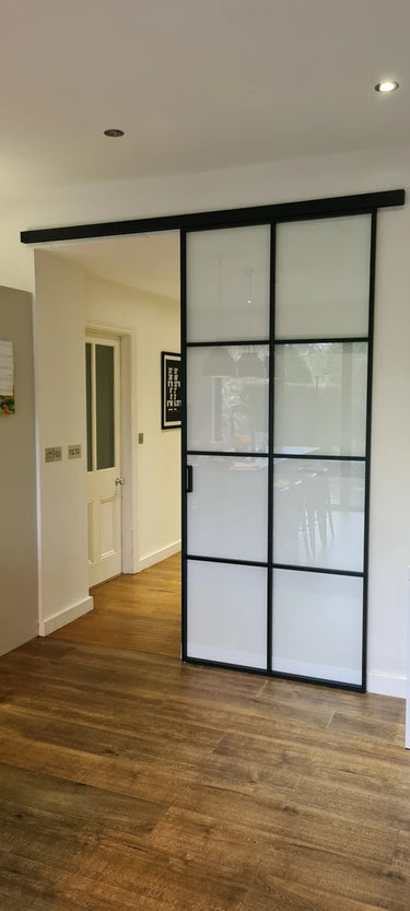 Loft Grid – Single Sliding Glass Door – PMF - CreoGlass®