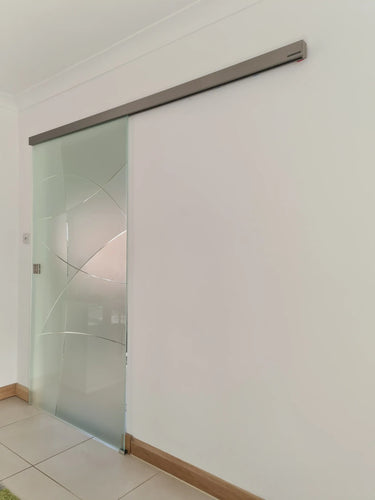 Eclipse Curve - Single Sliding Glass Door - Frameless - CreoGlass®
