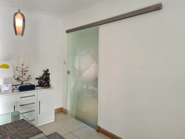 Eclipse Curve - Single Sliding Glass Door - Frameless - CreoGlass®