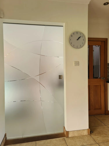 Eclipse Curve - Single Sliding Glass Door - Frameless - CreoGlass®