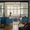 Vista Grid – Double Sliding Glass Door with Two Side Panels – PMF - CreoGlass®