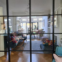 Vista Grid – Double Sliding Glass Door with Two Side Panels – PMF - CreoGlass®