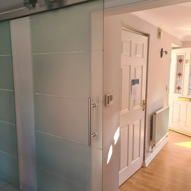 Horizon Frost - Single Sliding Glass Door - Frameless - CreoGlass®