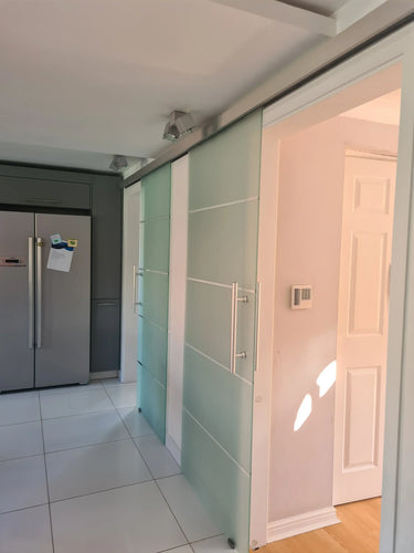 Horizon Frost - Single Sliding Glass Door - Frameless - CreoGlass®