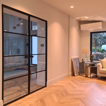 Aspect Frame – Double Hinged Glass Door with Knob and Frame – PMF