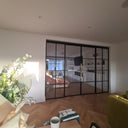 Atrium Grid – Double Sliding Glass Doors with Two Side Panels – PMF - CreoGlass®