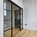 Vista Grid – Double Sliding Glass Door with Two Side Panels – PMF - CreoGlass®