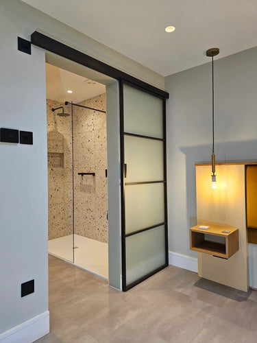 Lumi Frost – Single Sliding Glass Door – PMF - CreoGlass®