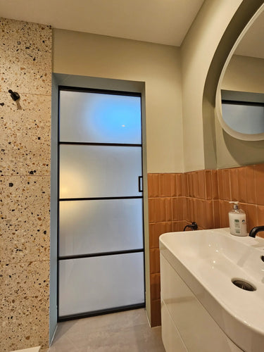 Lumi Frost – Single Sliding Glass Door – PMF - CreoGlass®