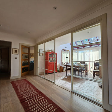 Vista Frame – Double Hinged Glass Door with 2 side panels, Latch and Frame – PMF